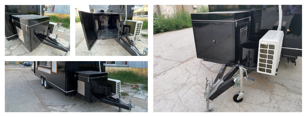 generator box for food trailer tongue